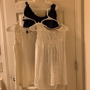 White, Off White, Blue Shirt Bundle